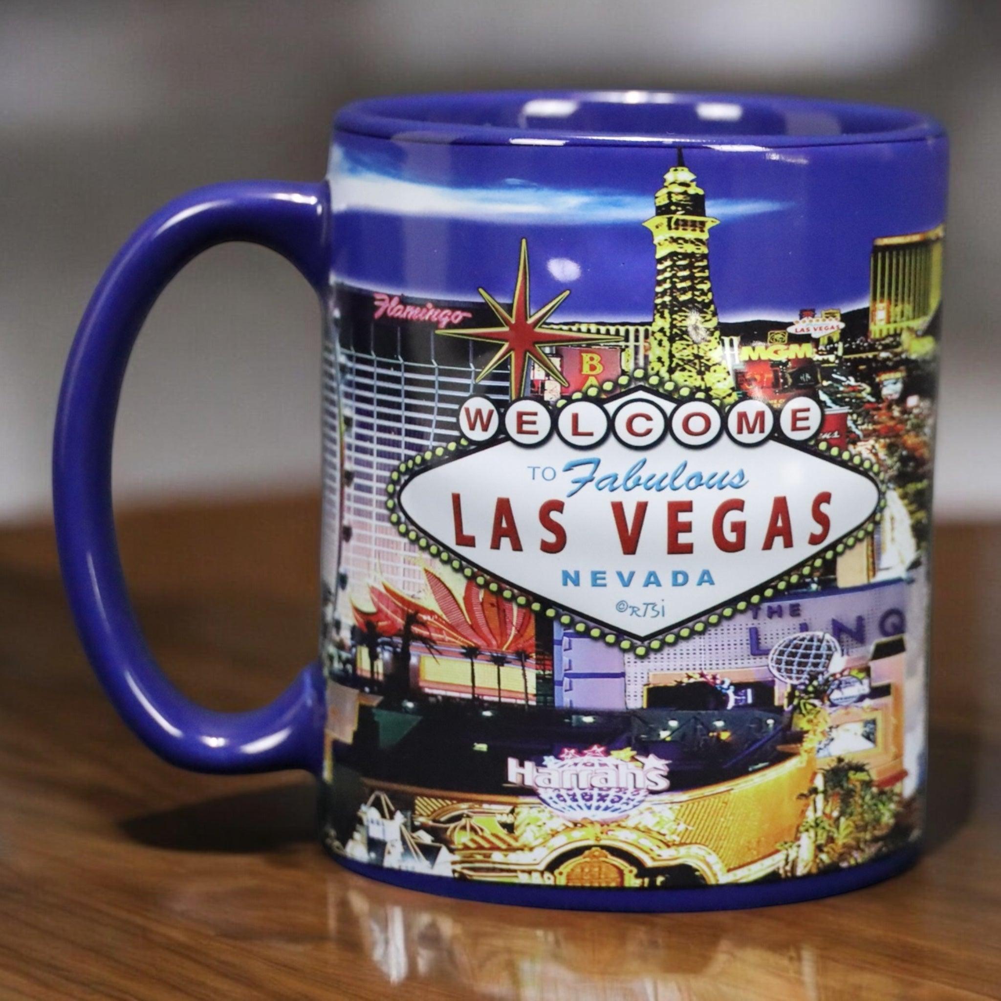 Las vegas BLUE STRIP Mug, 1 Count (Pack of 1) 22oz