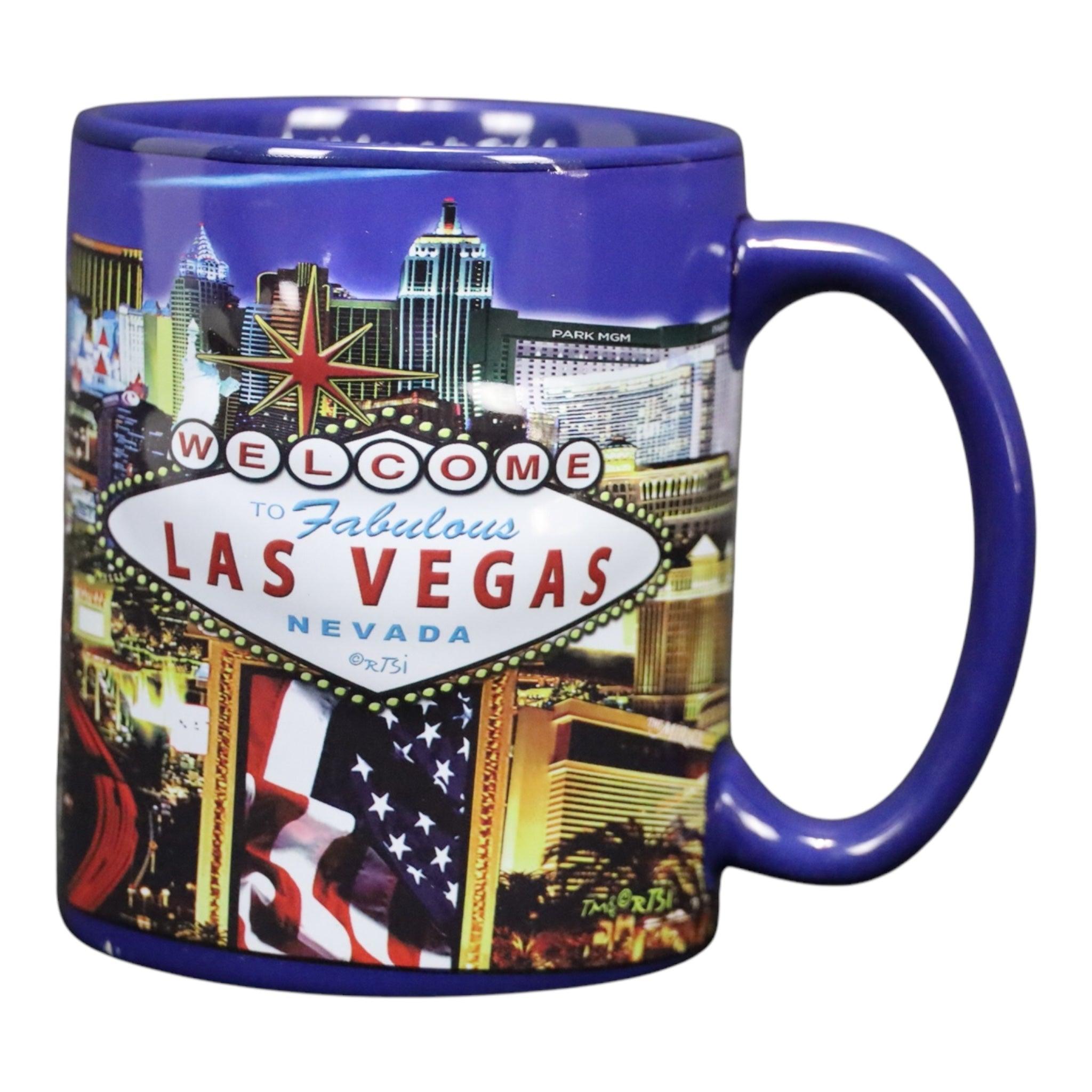 Las vegas BLUE STRIP Mug, 1 Count (Pack of 1) 22oz