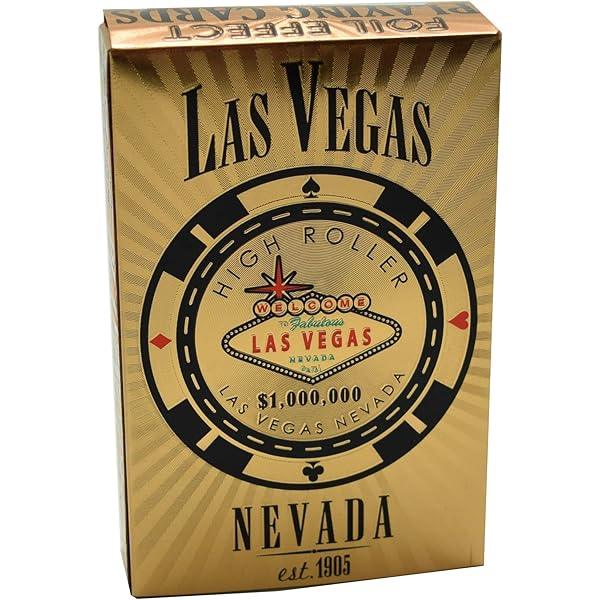 Las Vegas Gold High Roller Plastic Playing Card Deck